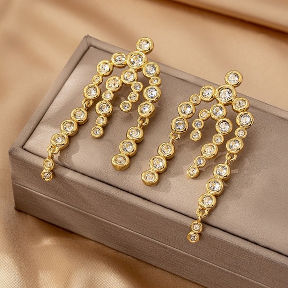 🎁Alexia Bittar Asterales 14K-Gold-Plated Chandelier Earrings - 🎁🥳 - Picture 9 of 13